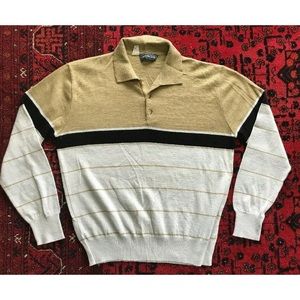 VTG Tight Fit 80s Preppy Sweater Italy 1980s retro